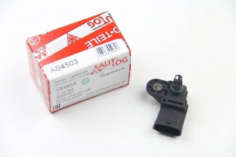 Датчик давления наддува (4 конт.) FIAT DOBLO/DUCATO 1.3D-3.0D 99- AUTLOG AS4503
