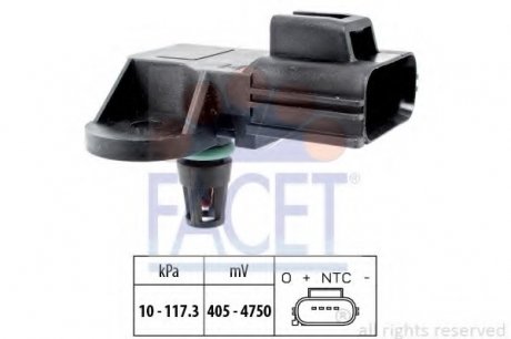 Датчик абсолютного тиску - MAP Sensor FACET 10.3100