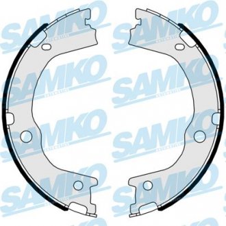 Барабанные тормозные колодки задние Kia Sorento 09-/Hyundai Santa Fe 09- SAMKO 81047 (фото 1)
