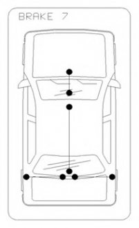Трос ручного тормоза зад. пров. Ford Custom (короткая база) 13- COFLE 10.5348