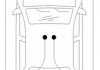 Трос ручного тормоза зад. Л/П Citroen C5 III (RD_) 2008/02- COFLE 10.4612 (фото 2)