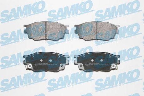 Тормозные колодки дисковые перед. Mazda 6 1.8 02-07 SAMKO 5SP877