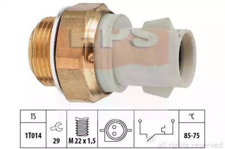 Температурний датчик включ. вентилятора радіатора EPS 1.850.130