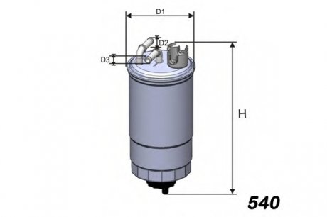 Фільтр паливний VW/Seat 1.9 SDI/TDI 98-05 MISFAT M275 (фото 1)