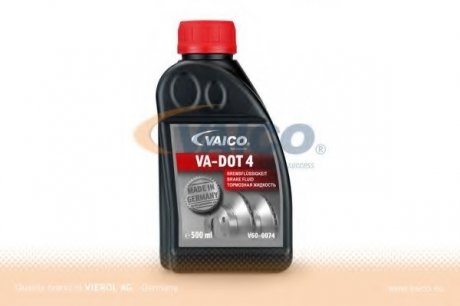 Гальмівна рідина DOT4, 0,5L VAICO V60-0074 (фото 1)