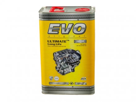 Олія моторна Ultimate LongLife 5W-30 (4 л) EVO Evoultimatelonglife5w304l (фото 1)