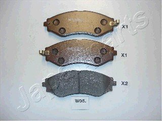 Гальмівні колодки дискові JP JAPANPARTS PA-W05AF (фото 1)