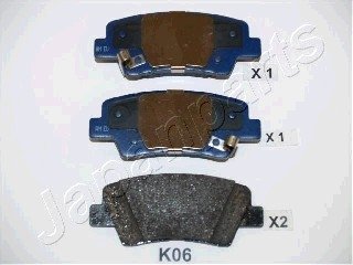 Тормозные колодки дисковые JP JAPANPARTS PP-K06AF