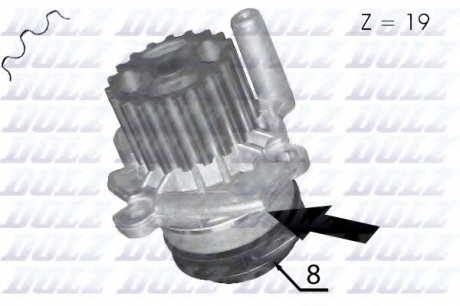 Водяний насос DZ DOLZ A204 (фото 1)