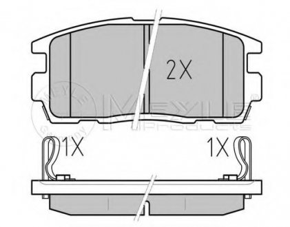 Колодки гальмівні (задні) Opel Antara/Chevrolet Captiva 06- MEYLE 025 244 9815/W