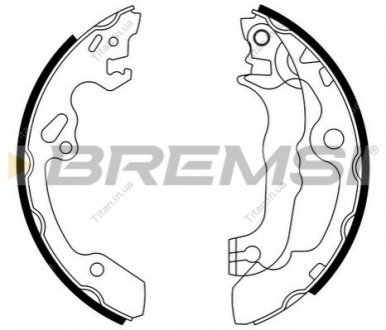 Колодки тормозные задние барабанные Focus 98- (203x38) BREMSI GF0238 (фото 1)