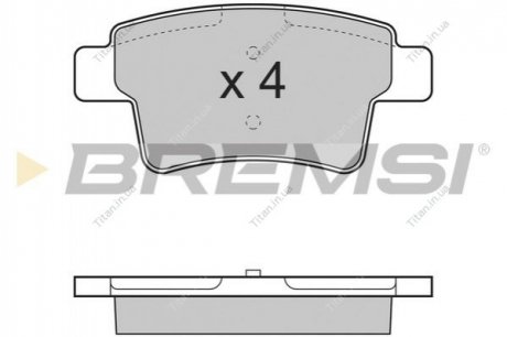 Колодки гальмівні задні Citroen C4 Picasso 06- (Bosch) BREMSI BP3331 (фото 1)