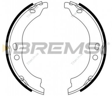 Колодки ручного тормоза Ducato/Boxer 06- (Bendix) BREMSI GF0188 (фото 1)