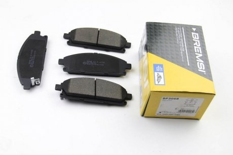 Колодки тормозные передние Nissan X-Trail 01-13/Pathfinder 97-04 (sumitomo) (159x56x16,4) BREMSI BP3068 (фото 1)
