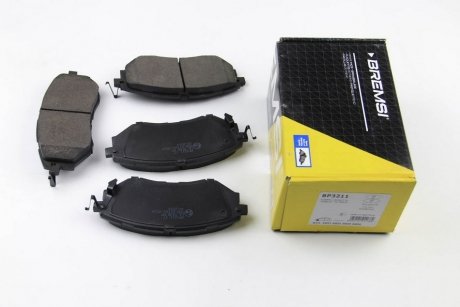 Колодки тормозные передние Subaru Legacy IV/Outback 03- (akebono) BREMSI BP3211 (фото 1)