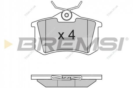 Тормозные колодки зад. Caddy III/IV/Passat/Audi A4/A6 (Lucas) BREMSI BP2807