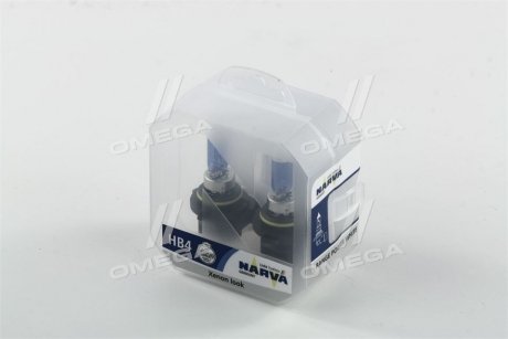 Лампа накаливания TWIN SET HB4 12V 55W RANGE POWER WHITE NARVA 48626S2 (фото 1)