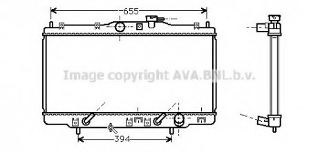 Радіатор охолодження ACCORD6 18i AT+-AC 98-02 (AVA) AVA COOLING HDA2119 (фото 1)