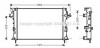 Радіатор охолодження RENAULT LAGUNA II (01-) (AVA) AVA COOLING RTA2290 (фото 1)