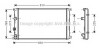 Радиатор MOVANO/MASTER D MT 98- (Ava) AVA COOLING RTA2276 (фото 1)