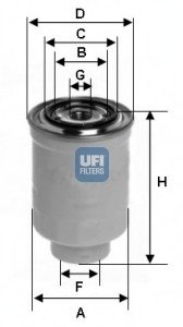 Топливный фильтр UFI 24.443.00 (фото 1)