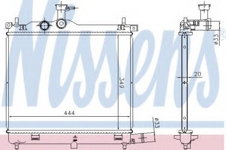 Радиатор охлаждения NISSENS 675023