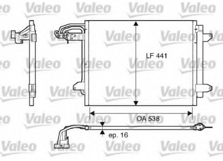 Радіатор кондиціонера VL Valeo 817806 (фото 1)