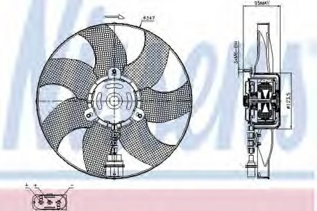 Вентилятор радиатора NS NISSENS 85543 (фото 1)
