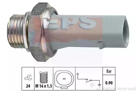 Датчик тиску масла Skoda Fabia/Octavia 99- EPS 1.800.150 (фото 1)