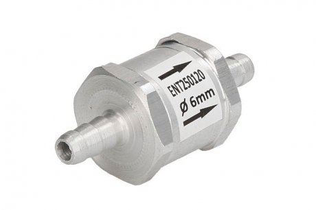 Паливний зворотній клапан 6мм (метал) ENGITECH ENT250120 (фото 1)