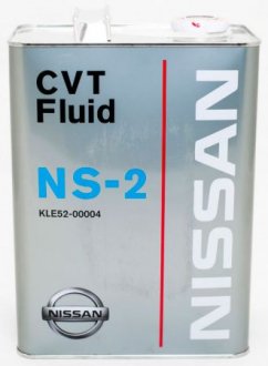 Масло трансмиссионное 4L ATF CVT Fluid NS-2 NISSAN KLE5200004 (фото 1)