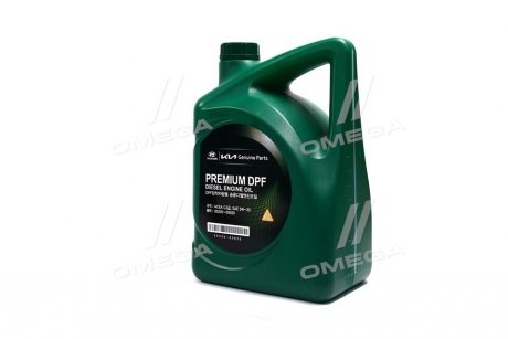 Олія моторна. Premium DPF Diesel 5W-30 ACEA C3, 05200-00620 (Каністра 6л) HYUNDAI/KIA 0520000620 (фото 1)
