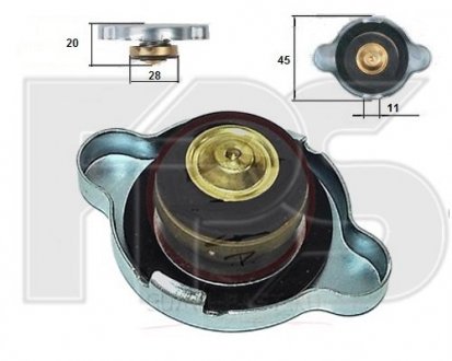 Кришка радіатора охолодження двигуна Hyundai HYUNDAI/KIA 253302E000