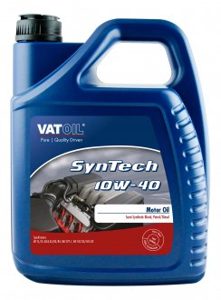 Олія моторна SynTech 10W40/5л. / (ACEA A3/B3-12, A3/B4-08, API SL/CF) VATOIL 50030