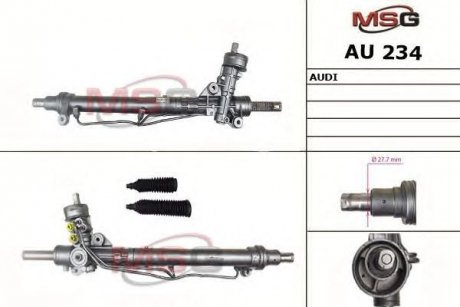 Рулевая рейка с ГУР новая AUDI A4 (8E2, B6) 00-04,A4 Avant (8E5, B6) 01-04,A4 кабрио (8H7, B6, 8HE, MSG AU234