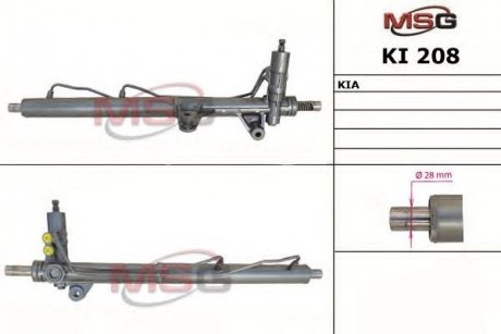 Рулевая рейка с ГУР новая KIA SORENTO I (JC) 02-09 MSG KI208