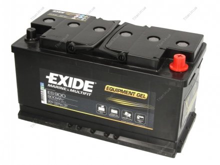 Аккумулятор 80Ah/540A GEL/EEL (R+ Standard terminal) 350x175x190 EXIDE ES900