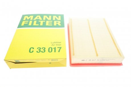 Фильтр воздушный TOYOTA HILUX 2.4 D 15- -FILTER MANN C33017 (фото 1)