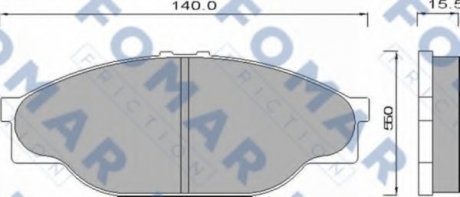 Колодки тормозные дисковые FOMAR FO 493981