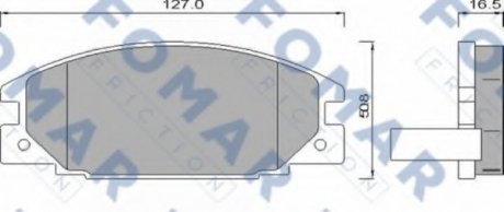 Колодки гальмівні дискові FOMAR FO 486681