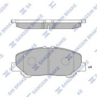 Колодки тормозные дисковые HI-Q HI-Q/SANGSIN SP2183