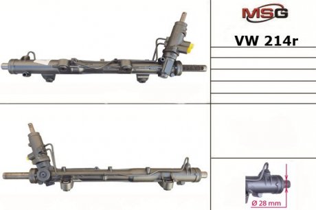 Рульова рейка з ГУР відновлена MULTIVAN 03-VW TRANSPORTER V 03- Rebuilding MSG VW214R