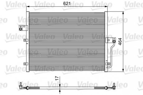 Радиатор кондиционера VL Valeo 814441