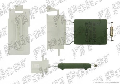 Резистор доповнювальний електровентилятор POLCAR 9578KST1 (фото 1)