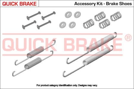 Комплект пружинок 105-0021 QUICK BRAKE 1050021 (фото 1)