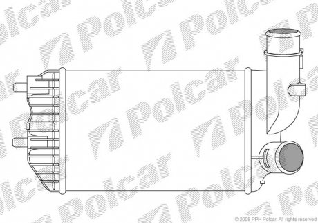 Радіатори повітря (Інтеркулери) 295x200x65 A/P паяння КПП=M AC=(+/-) PEUGEOT FIAT CITROEN (PJ) POLCAR 5702J81 (фото 1)