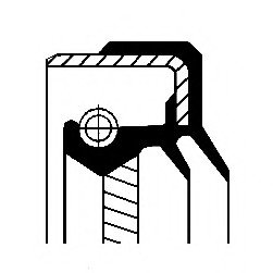 Кільце ущільнювача, диференціал, Кільце ущільнювача, роздавальна коробка CORTECO 01035432B (фото 1)