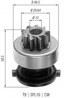 Бендикс (z=9) BMW E30/34 LAND ROVER [940113020136] MAGNETI MARELLI AMB0136