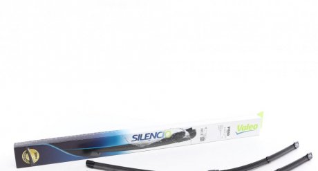 Комплект склоочисників SILENCIO FLAT BLADE SET/безкаркасний/650 • 650 мм. / зі спойлером / Valeo 577859 (фото 1)