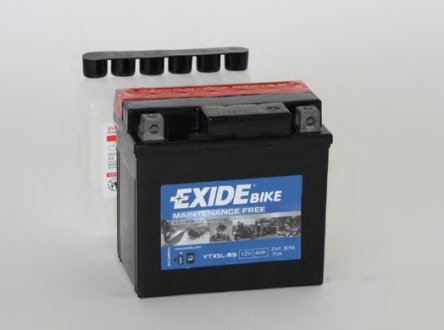 Стартерна акумуляторна батарея, Стартерна акумуляторна батарея EXIDE YTX5LBS (фото 1)